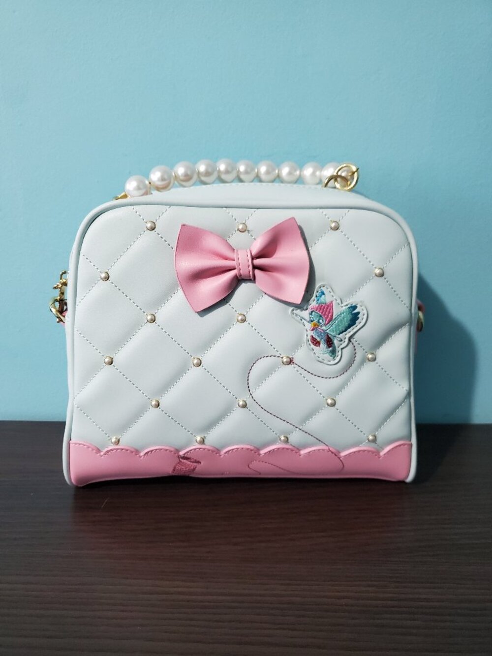 NWT Loungefly Disney Cinderella 70th Anniversary Pearl Handbag Purse Crossbody
